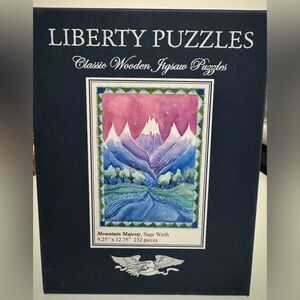 Liberty Puzzles "Mountain Majesty" Wooden Jigsaw Puzzle - 232 pieces